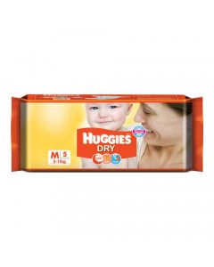 HUGGIES DRY MEDIUM 5 DIAPERS 5- 11.00 KG PACKET HUGGIES DRY MEDIUM 5 DIAPERS 5- 11.00 KG PACKET