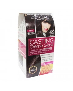 LOREAL CASTING 200 EBONY BLACK COLOUR 60GM+60ML+ 40 GM BOX LOREAL CASTING 200 EBONY BLACK COLOUR 60GM+60ML+ 40 GM BOX