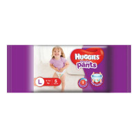HUGGIES WONDER PANTS LARGE 5 PANTS 9-14 KG 1.00 NO