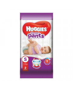 HUGGIES WONDER PANTS S 4-8 KG 2.00 PCS PACKET