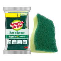 SCOTCH BRITE SCRUB SPONGE 6 X9.5 CM 3.00 PCS PACKET