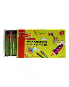 CAMEL WAX CRAYONS COLOURS 12 SHADES CAMEL WAX CRAYONS COLOURS 12 SHADES