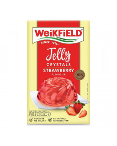 WEIKFIELD STRAWBERRY JELLY CRYSTALS 90.00 GM BOX WEIKFIELD STRAWBERRY JELLY CRYSTALS 90.00 GM BOX