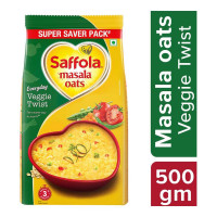 SAFFOLA MASALA OATS VEGGIE  TWIST 500.00 GM PACKET