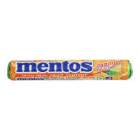 MENTOS ORANGE FLAVOUR CANDY 28.60 GM PACKET