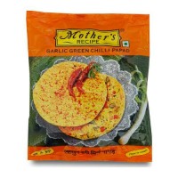 MOTHERS RECIPE GARLIC GREEN CHILLI PAPAD 200.00 GM PACKET