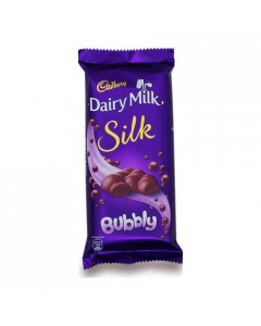 CADBURY DAIRY MILK SILK BUBBLY CHOCOLATE 120.00 GM PACKET CADBURY DAIRY MILK SILK BUBBLY CHOCOLATE 120.00 GM PACKET