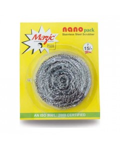 MAZIC NANO PACK STAINLESS STEEL SCRUBBER 1.00 PCS PACKET MAZIC NANO PACK STAINLESS STEEL SCRUBBER 1.00 PCS PACKET