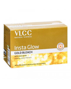 VLCC INSTA GLOW GOLD BLEACH 60.00 GM BOX VLCC INSTA GLOW GOLD BLEACH 60.00 GM BOX