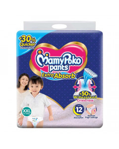 MAMY POKO PANTS EXTRA ABSORB DIAPER XXL 15-25 KG 14 PCS