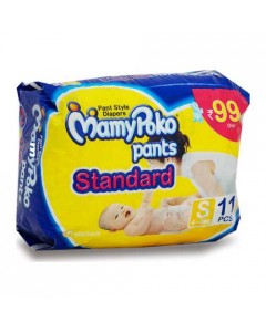 MAMY POKO PANTS PANTS DIAPER STANDARD SMALL 4-8 KG 11.00 PCS PACKET