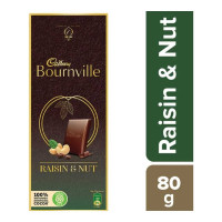 CADBURY BOURNVILLE RAISIN & NUT CHOCOLATE 80.00 GM PACKET